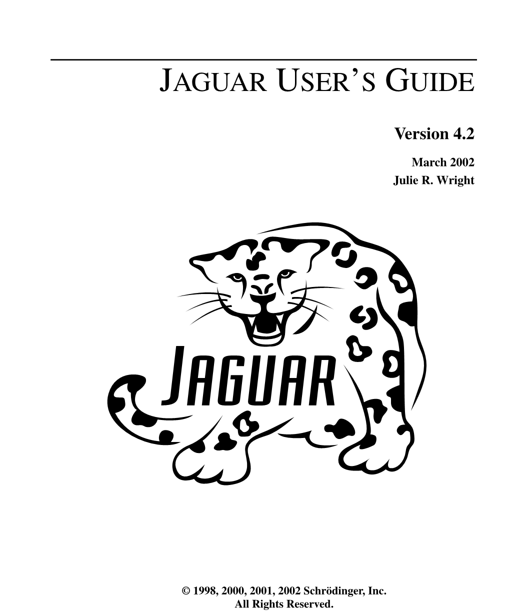 Jaguar User's Guide