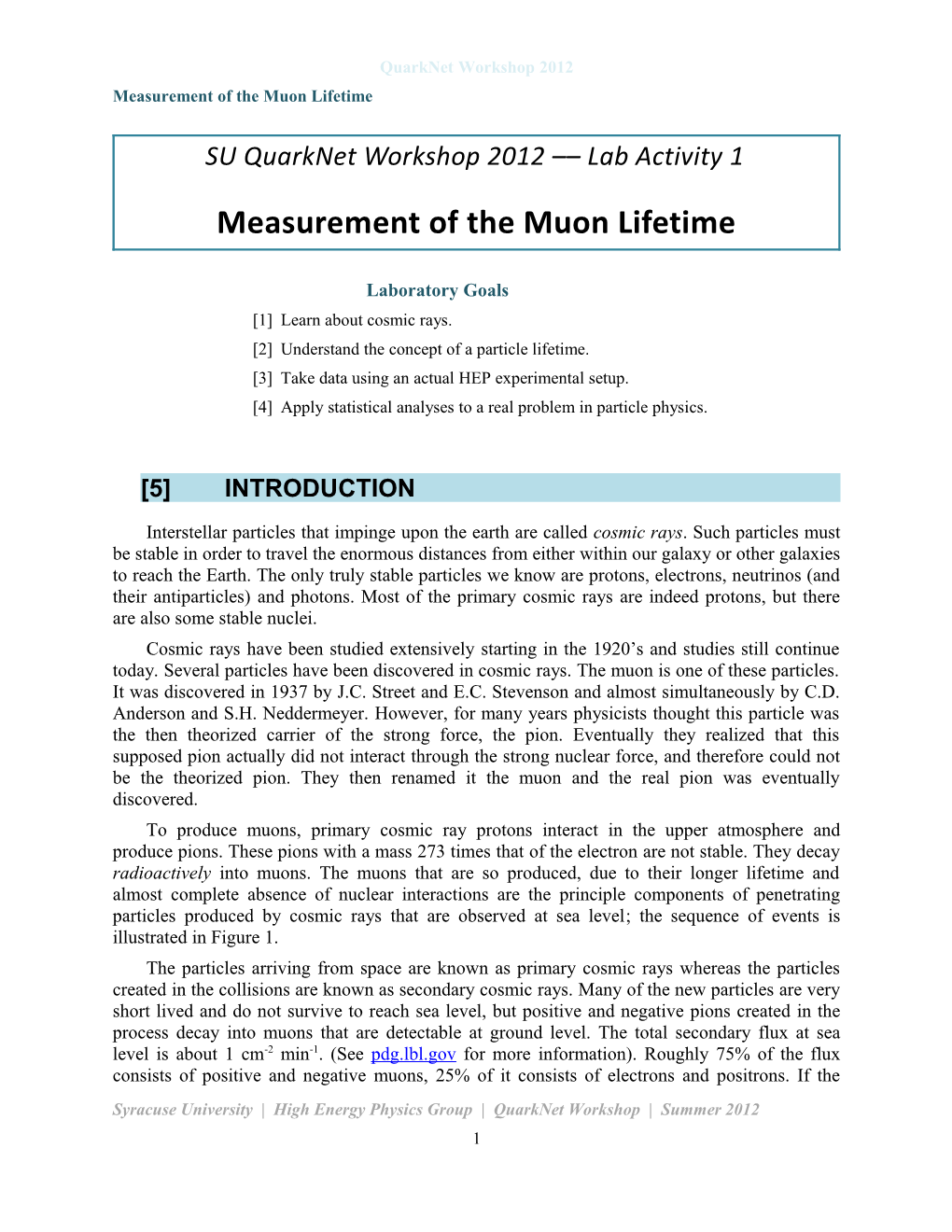 Measurement of the Muon Lifetime