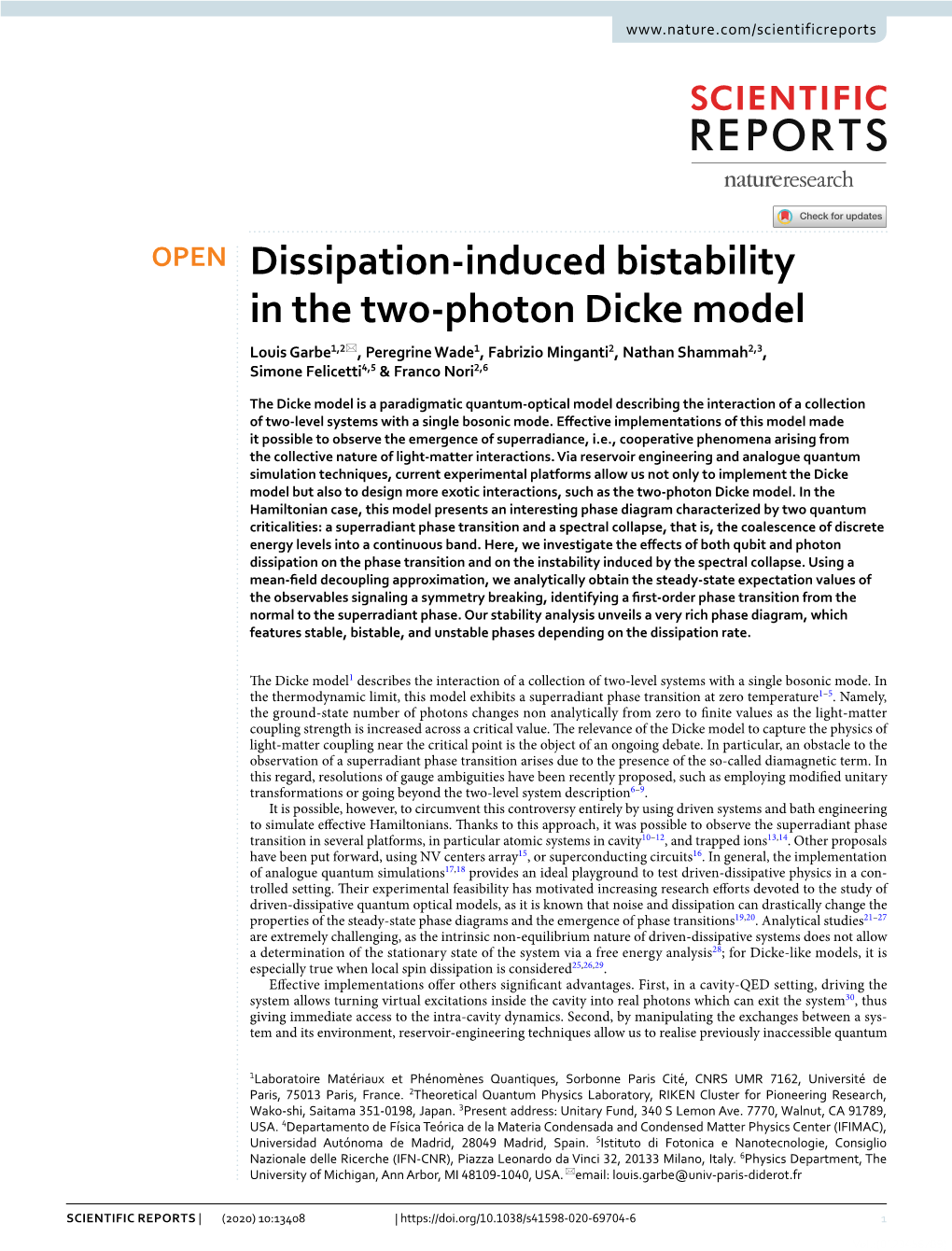 Dissipation-Induced Bistability in the Two-Photon Dicke Model