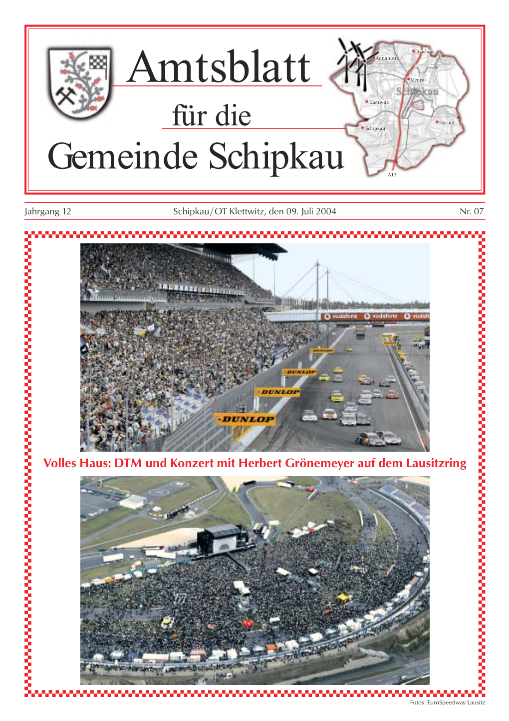 Amtsblatt Für Die Gemeinde Schipkau 07/04 1