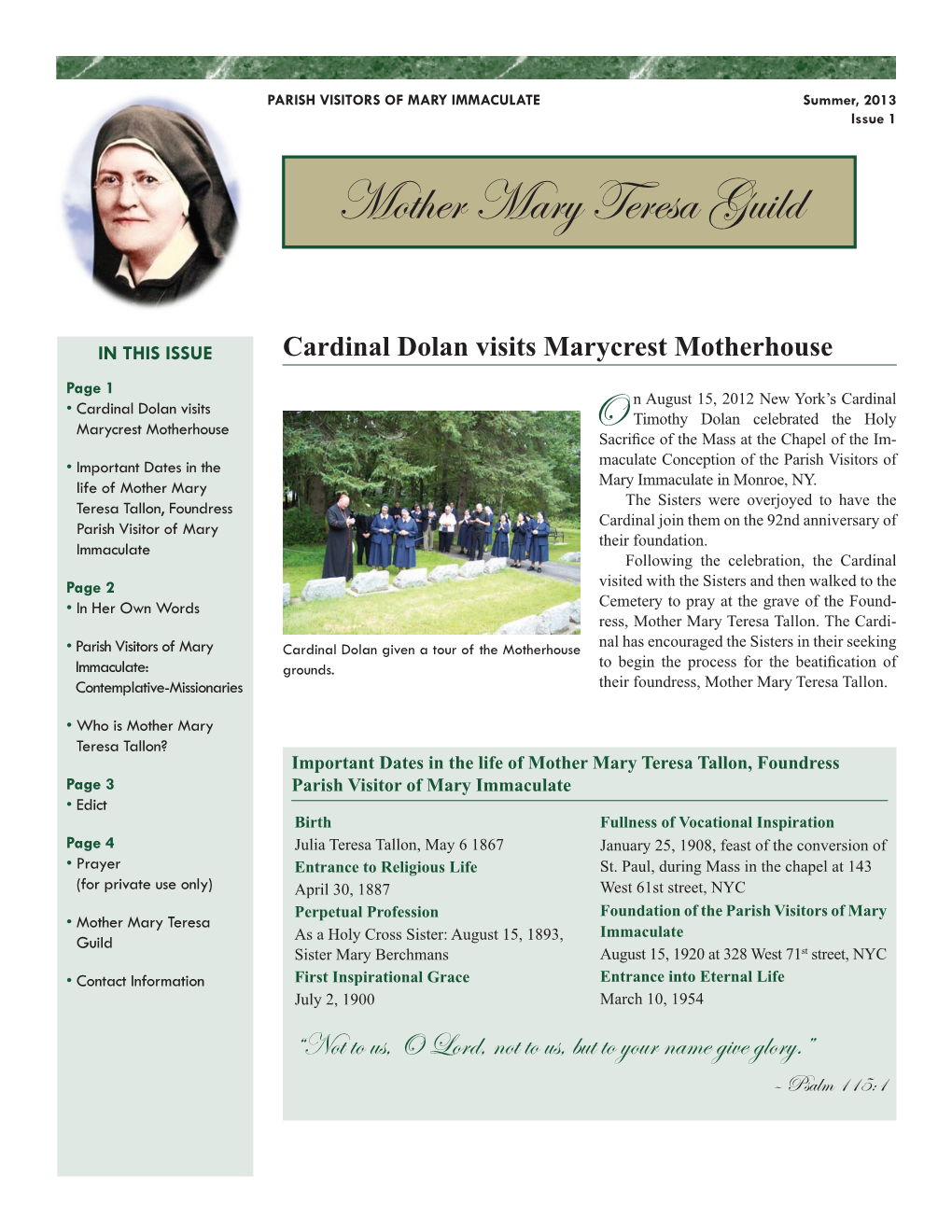 Mother Mary Teresa Guild