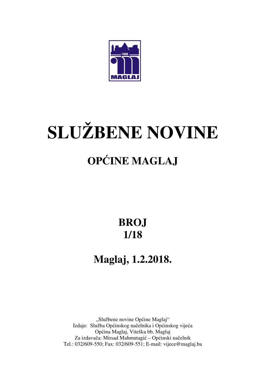 Službene Novine