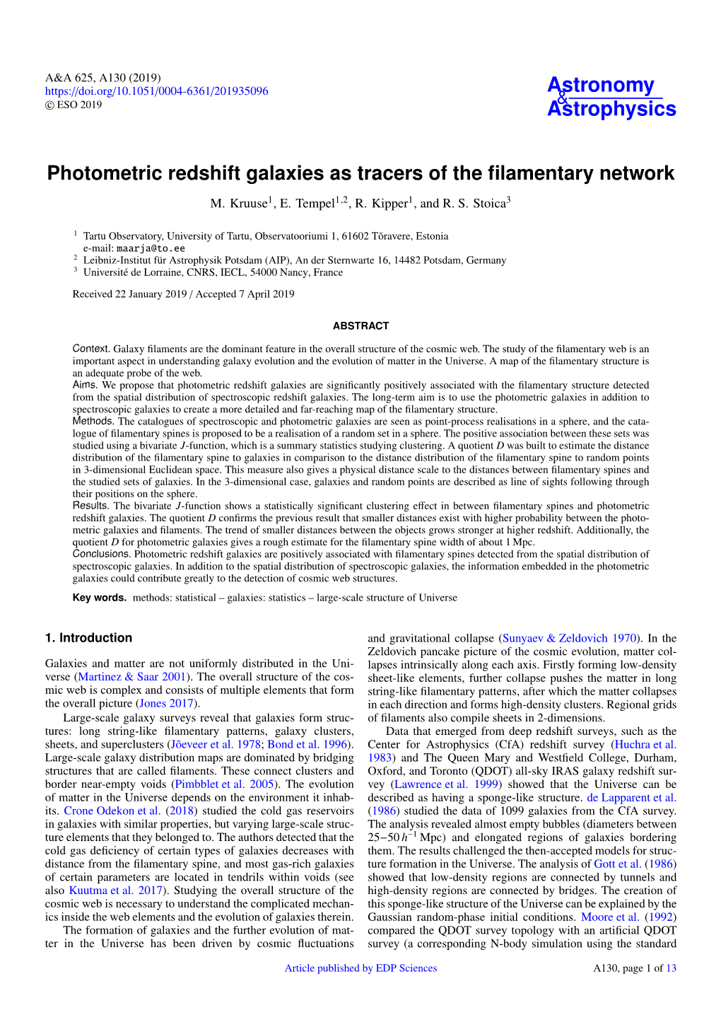 Photometric Redshift Galaxies As Tracers of the Filamentary Network