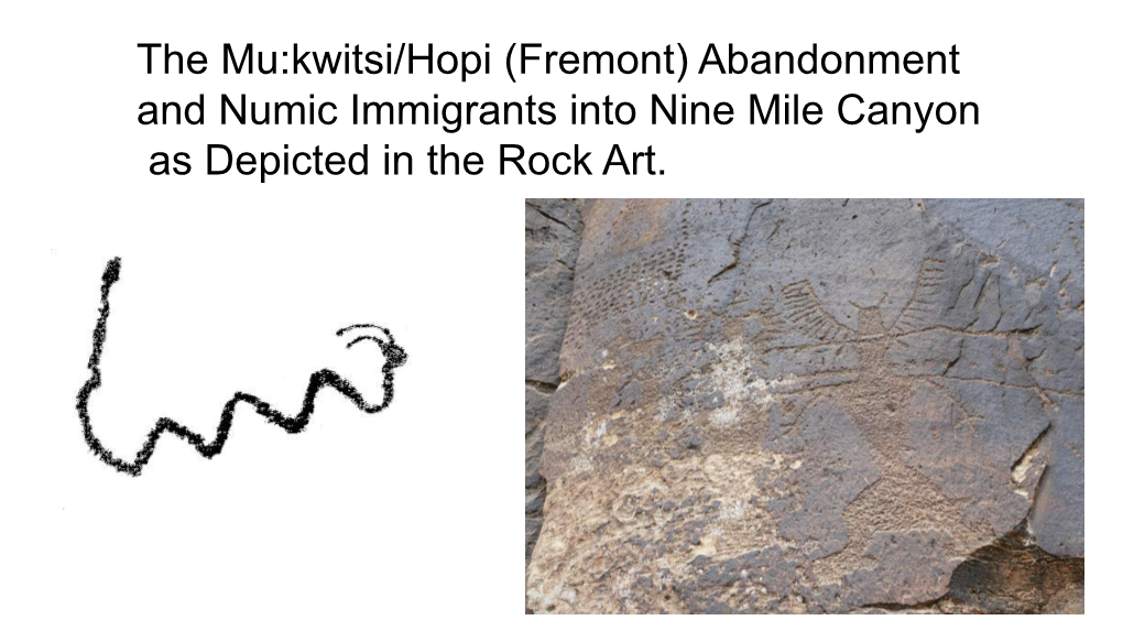Fremont) Abandonment and Numic Immigrants Into Nine Mile Canyon As Depicted in the Rock Art