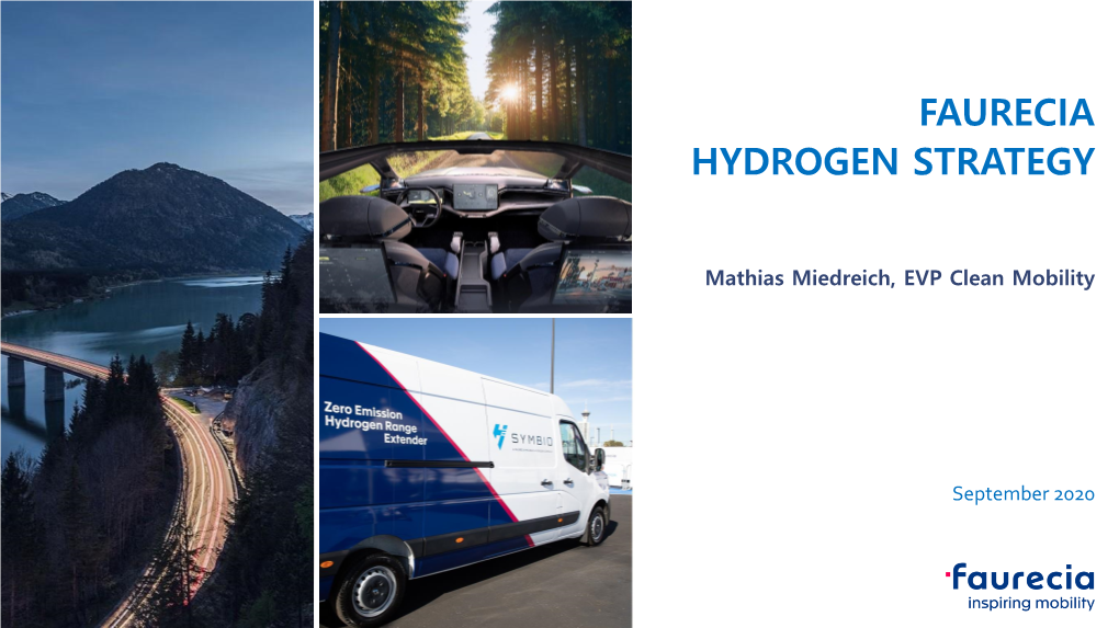 Faurecia Hydrogen Strategy