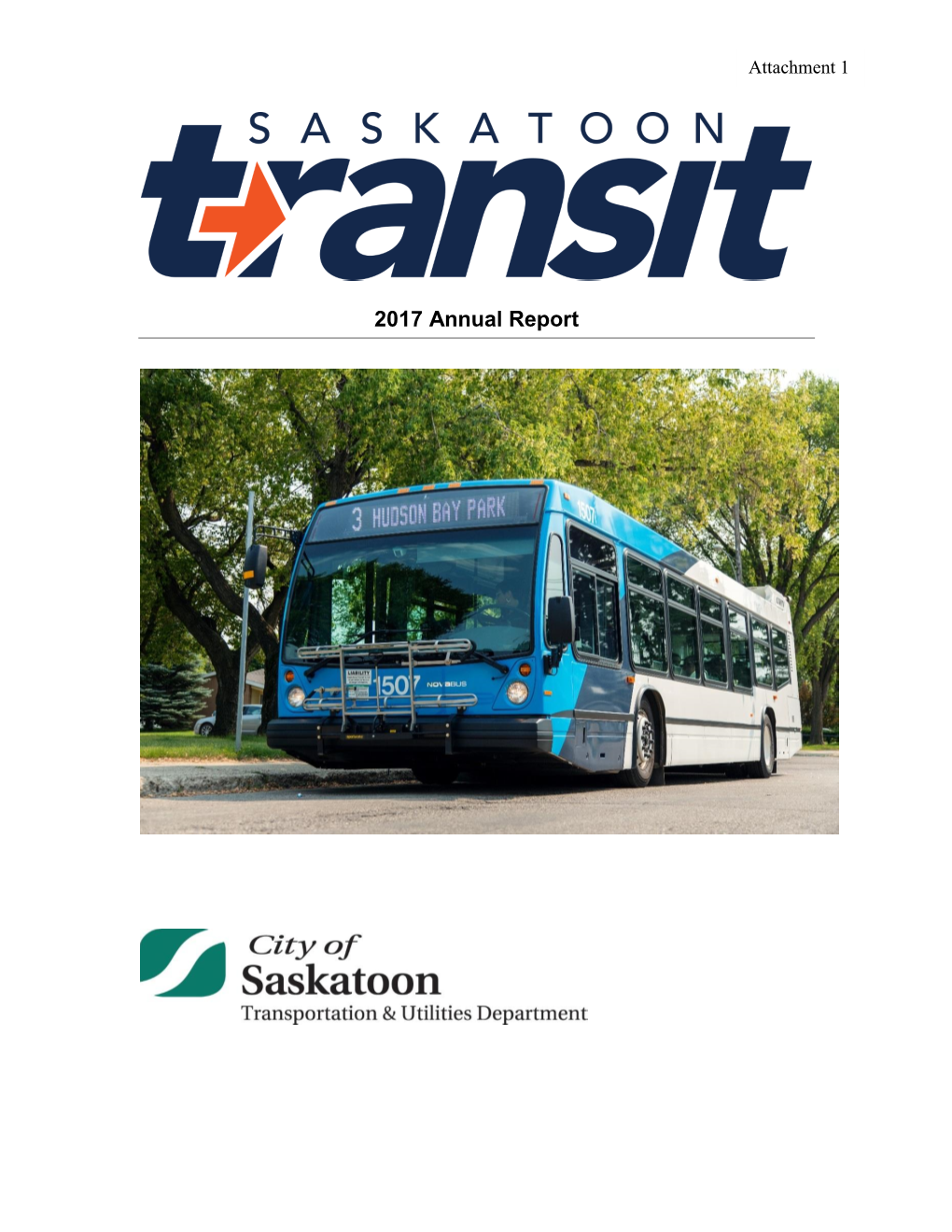 2017 Saskatoon Transit Annual Report