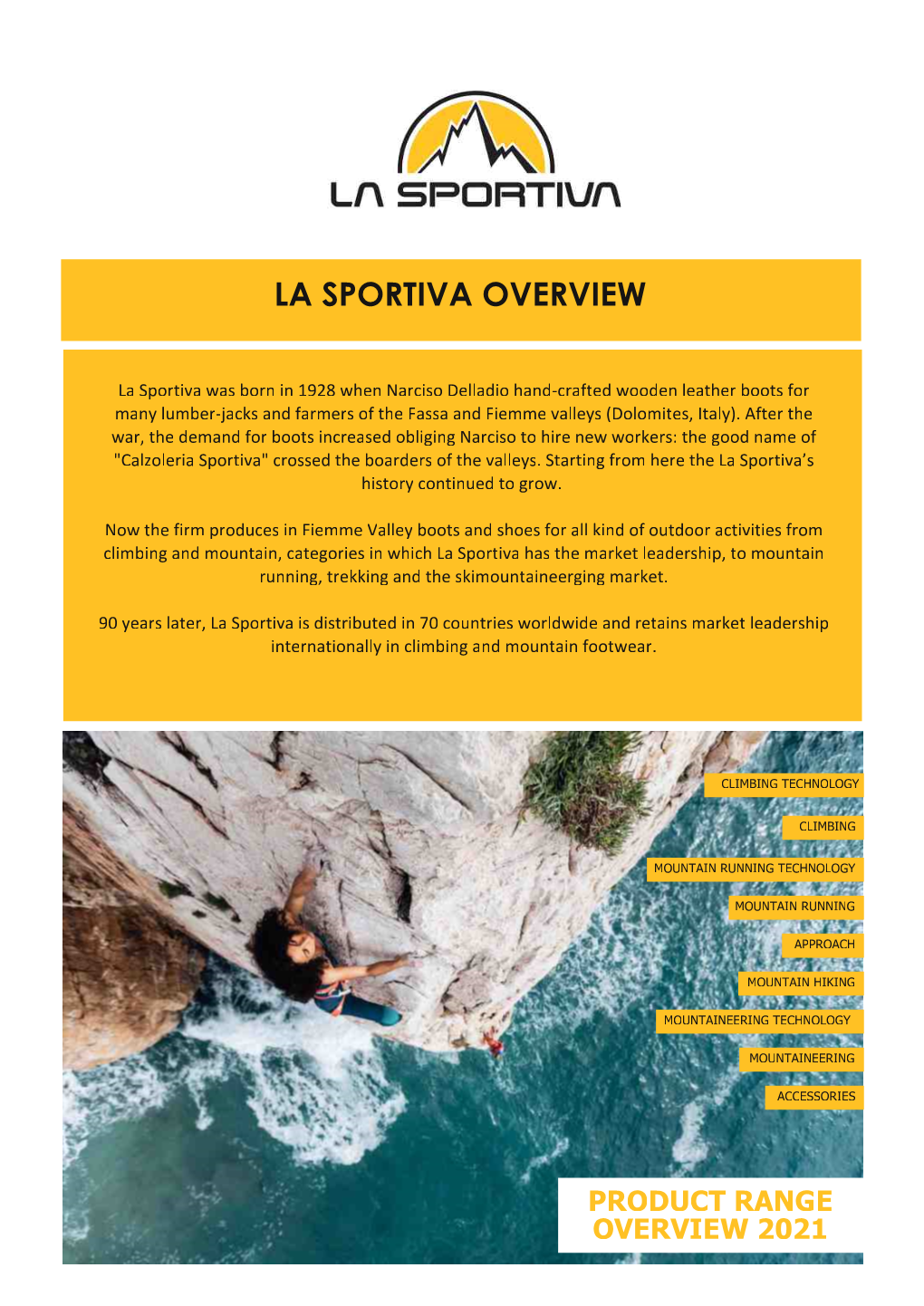 La Sportiva Overview La Sportiva