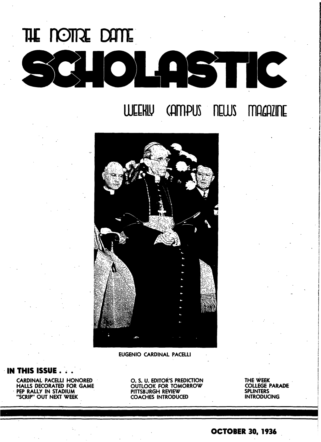 Notre Dame Scholastic, Vol. 70, No. 06