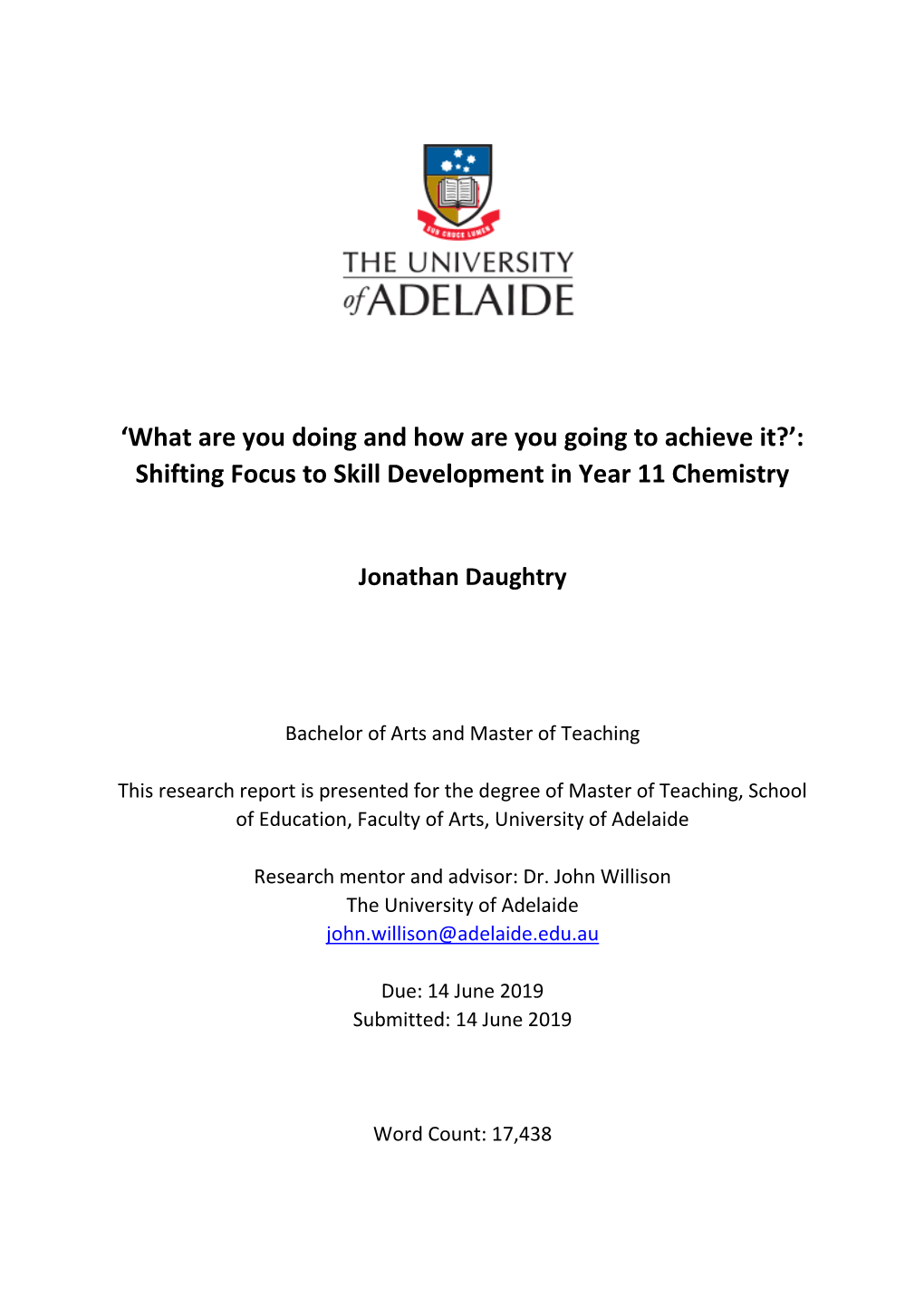 Shifting Focus to Skill Development in Year 11 Chemistry