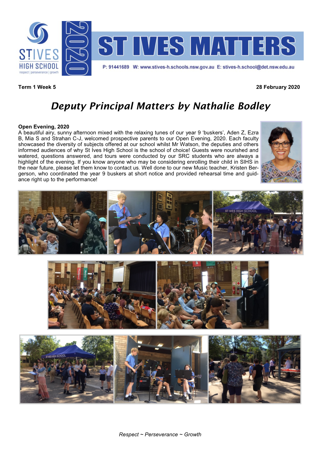 Deputy Principal Matters by Nathalie Bodley