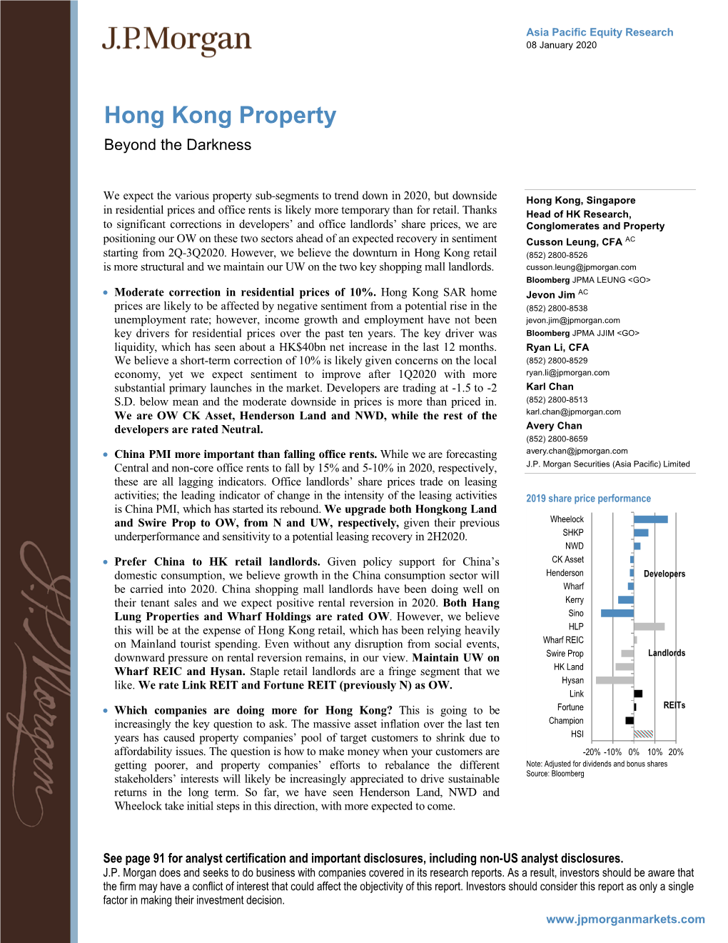 Hong Kong Property Beyond the Darkness