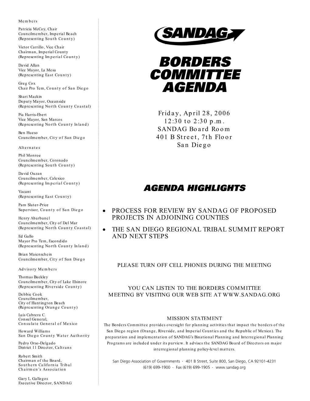 Agenda [PDF, 1766