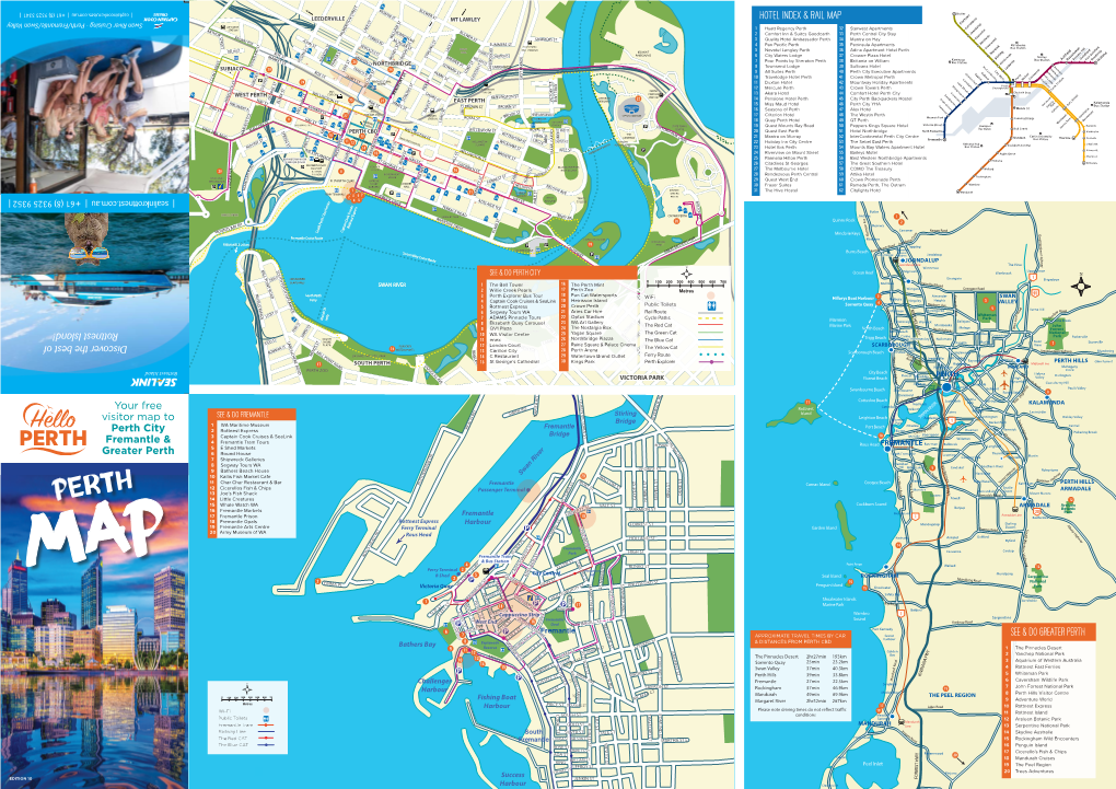 Your Free Visitor Map to Perth City Fremantle & Greater Perth