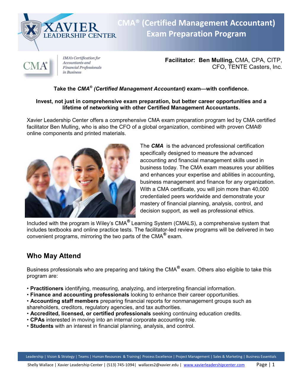 CMA® (Certified Management Accountant) Exam Preparation