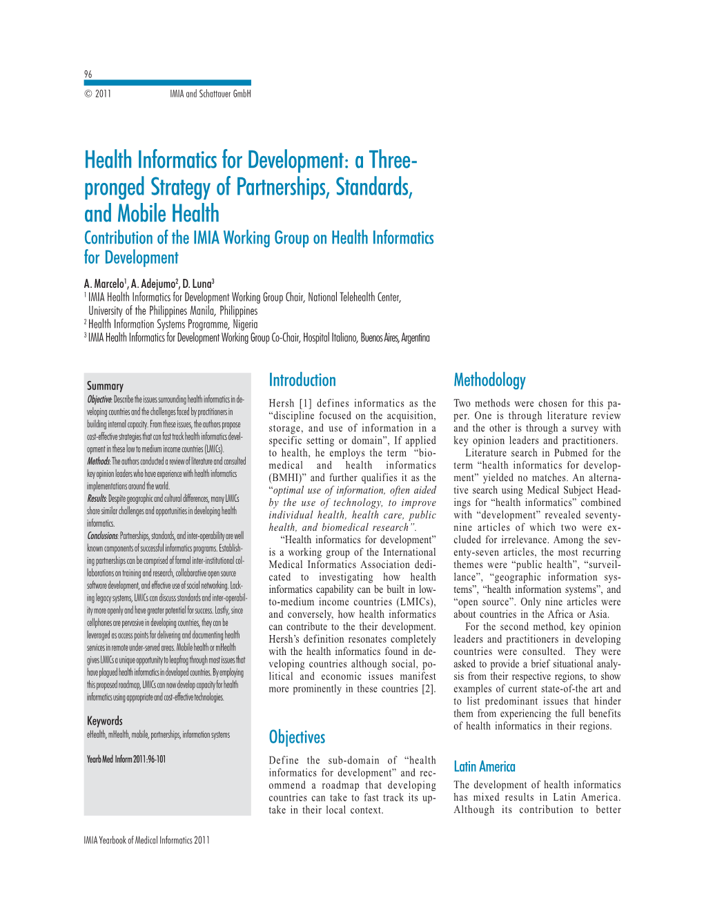 Health Informatics for Development