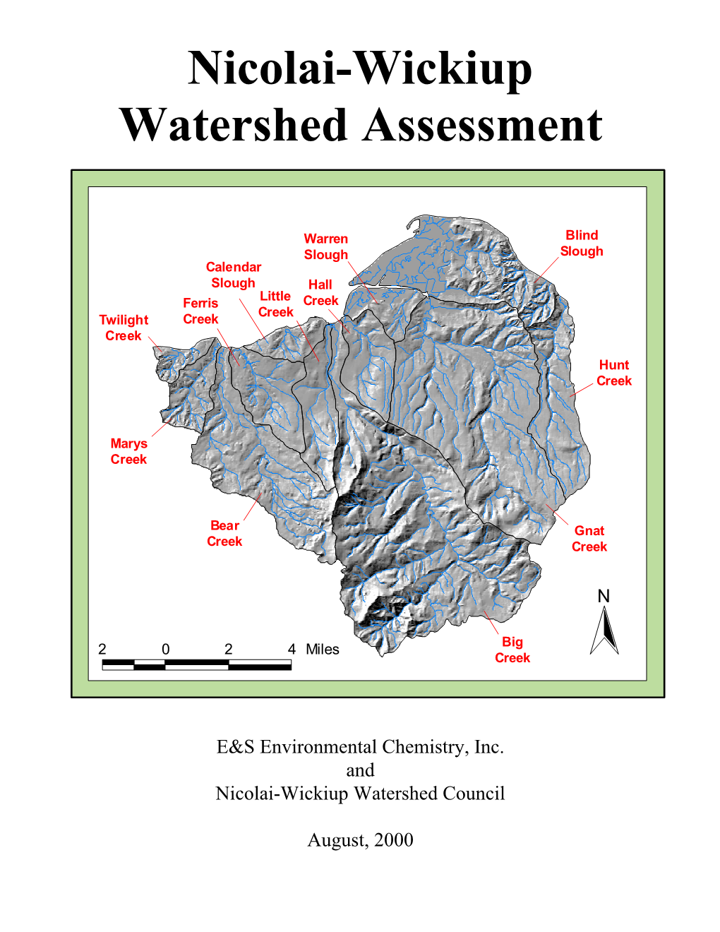 Nicolai-Wickiup Watershed Assessment