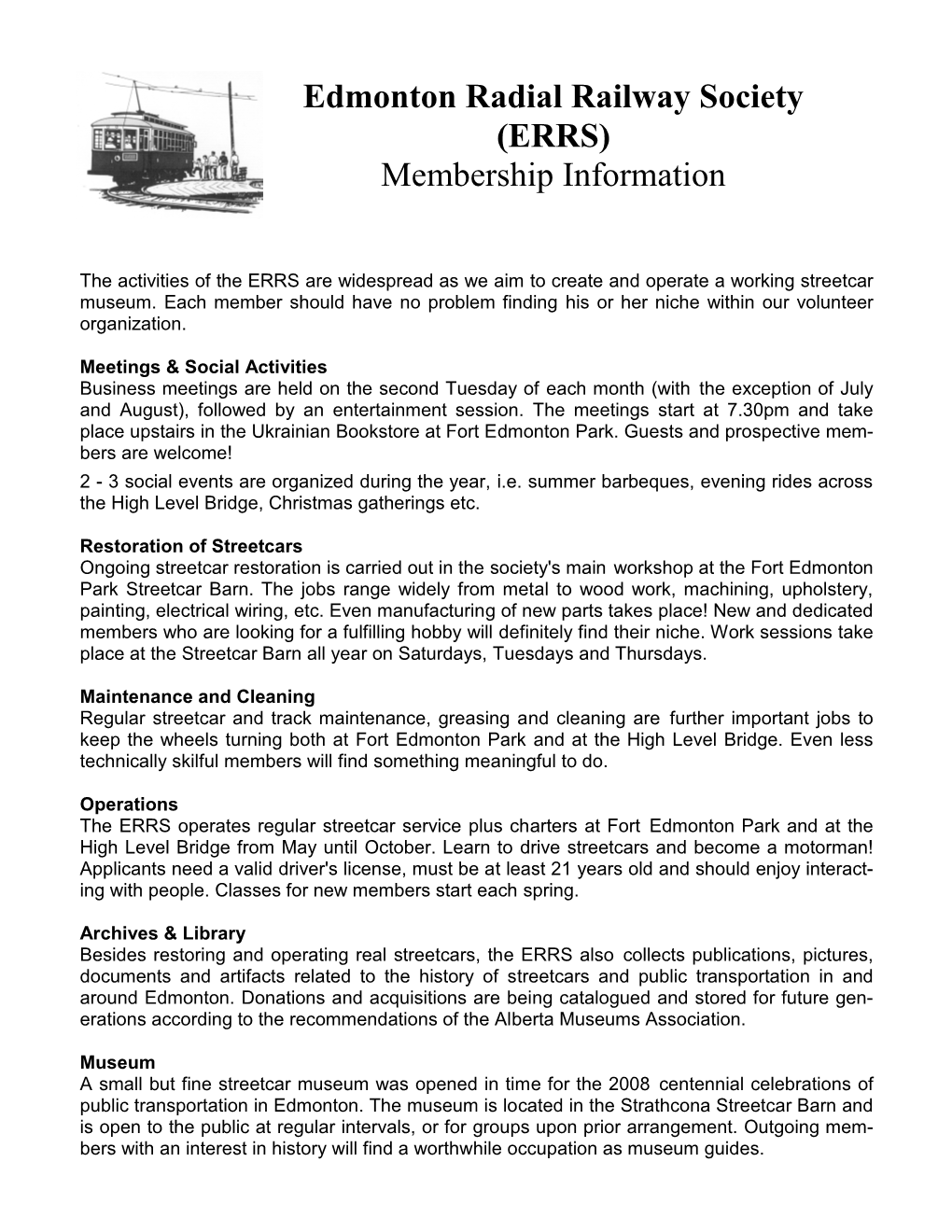 Membership Information