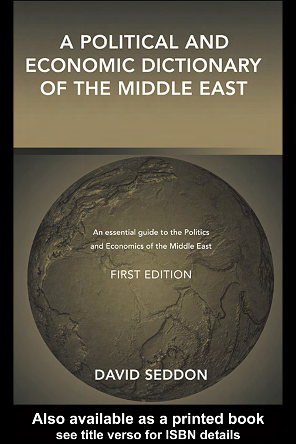 A Political and Economic Dictionary of the Middle East