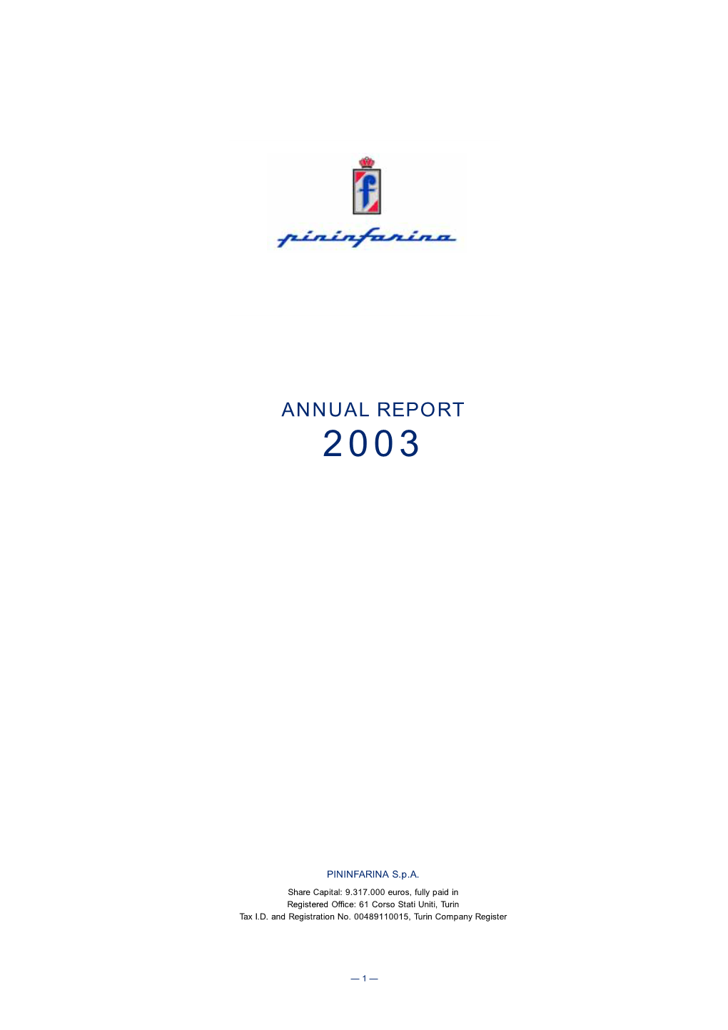 Annual Report 2003