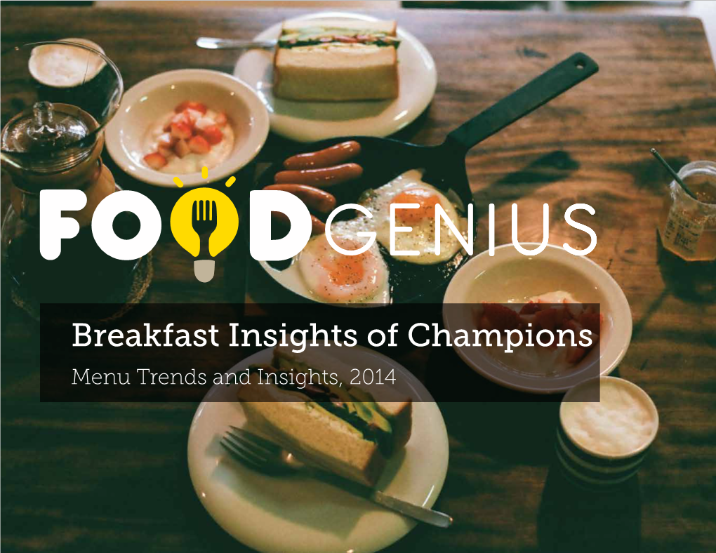 Breakfast Insights of Campions 05052014