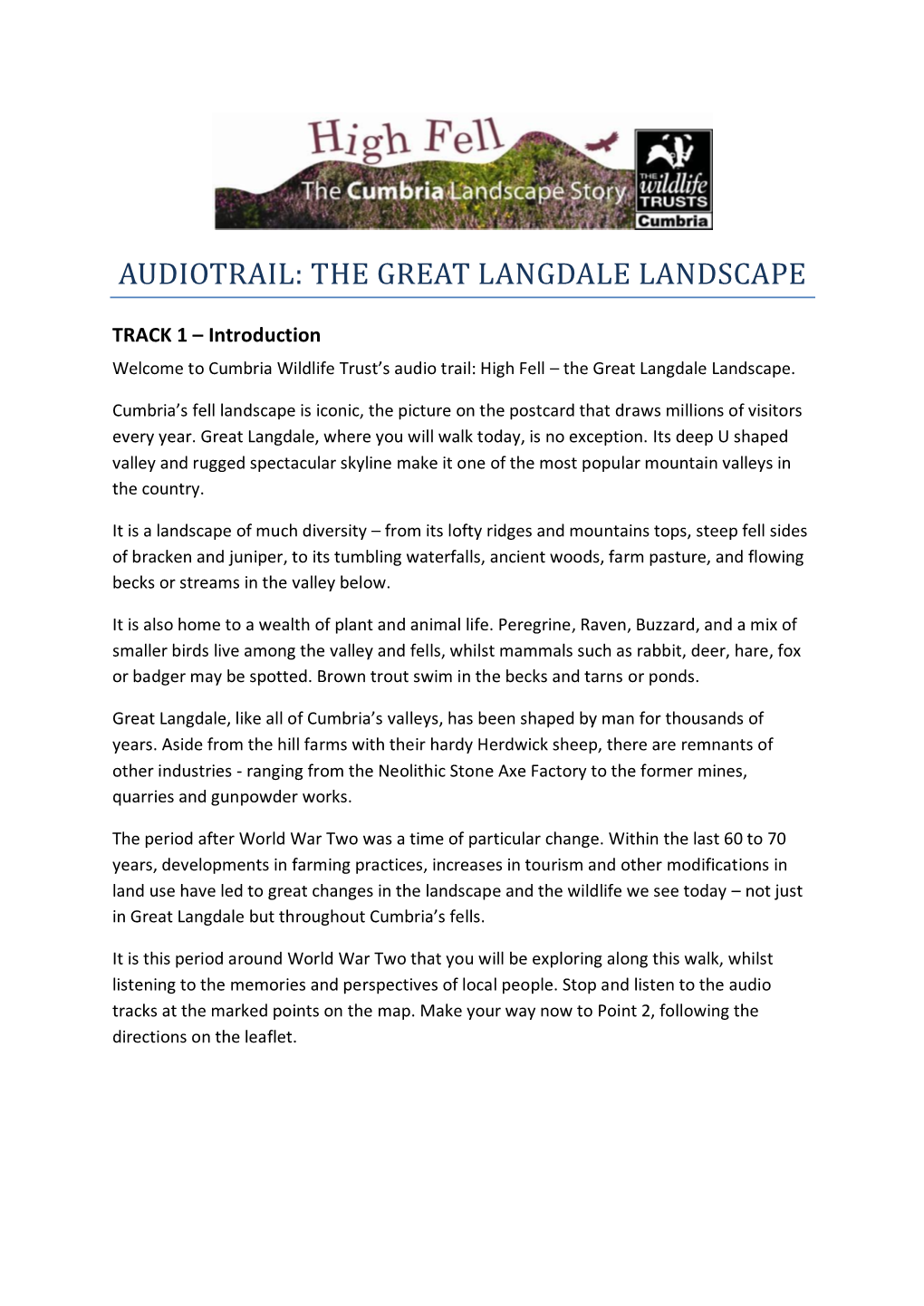 The Great Langdale Landscape