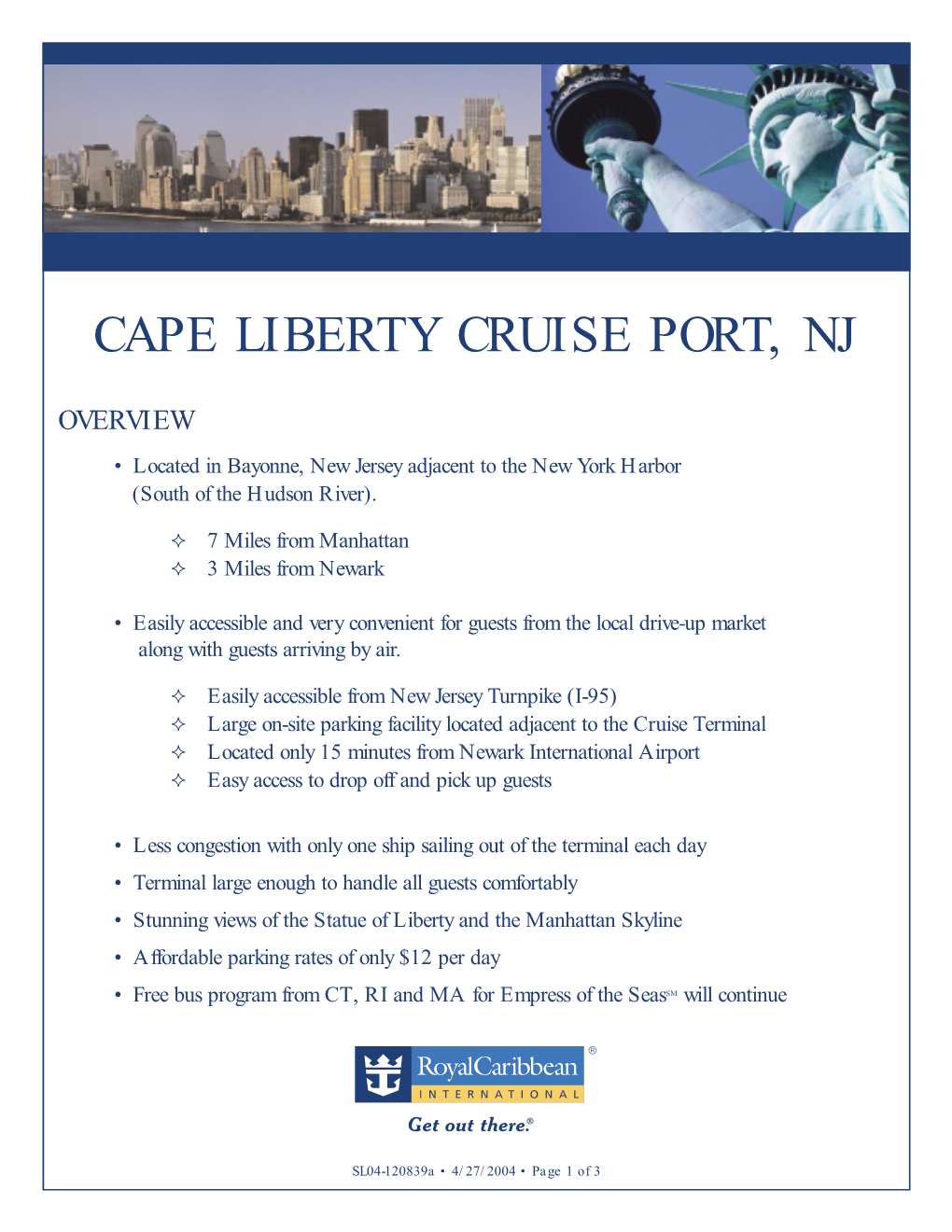 Cape Liberty Cruise Port, Nj