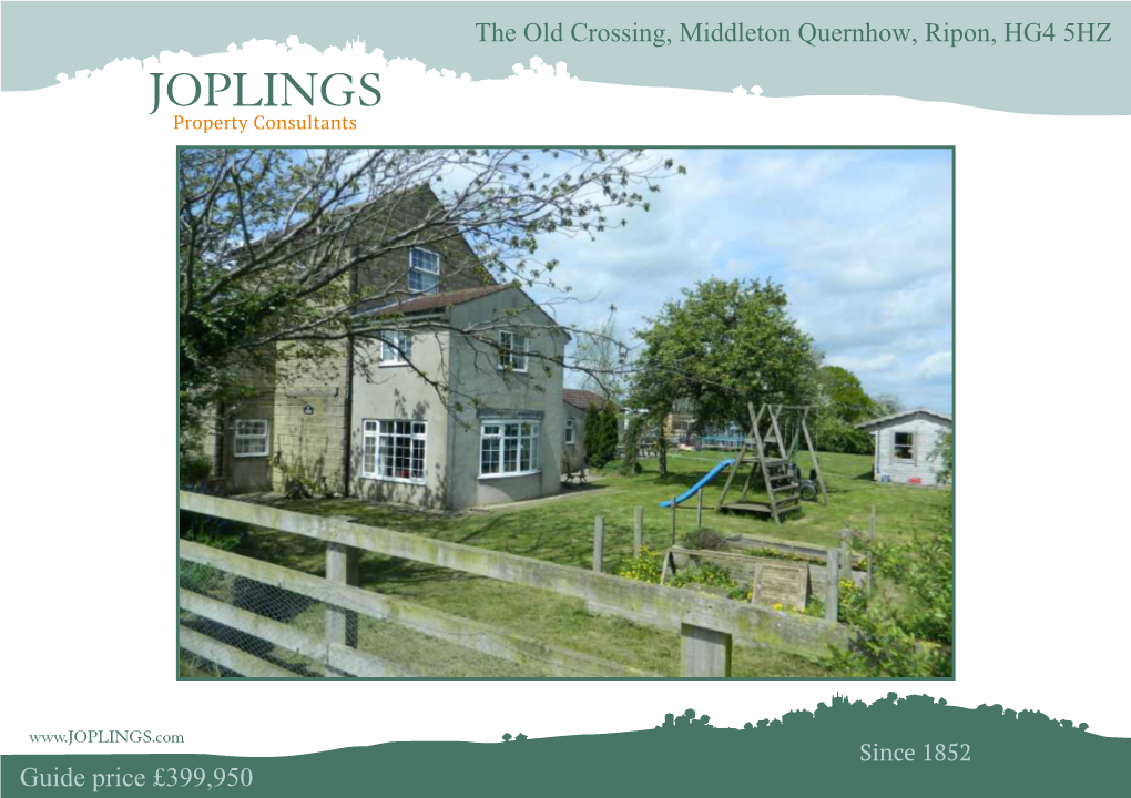 The Old Crossing, Middleton Quernhow, Ripon, HG4 5HZ Guide Price £399,950