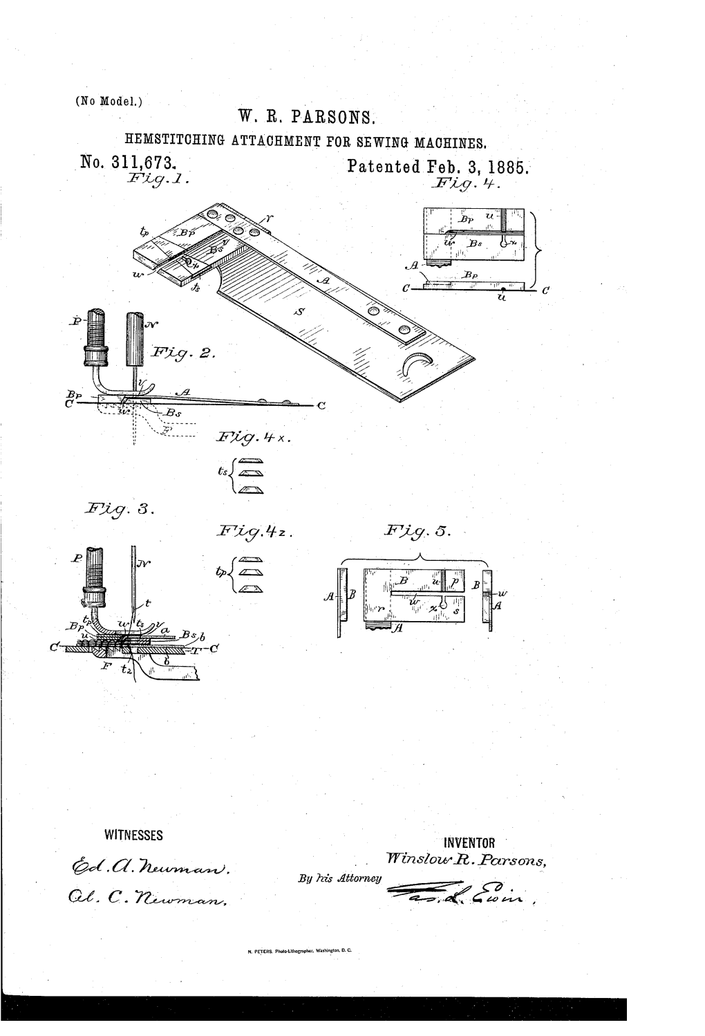 No. 311,673. Patented Feb. 3, 1885. Zigy