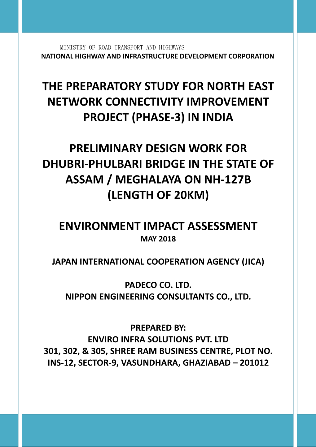 (Phase-3) in India Preliminary Design Work for Dh