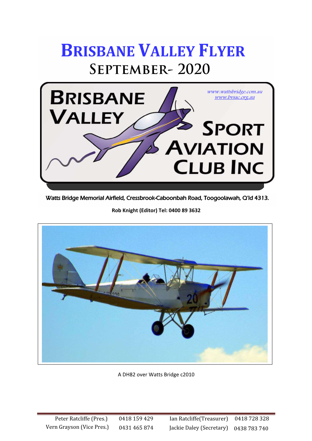 BRISBANE VALLEY FLYER September- 2020