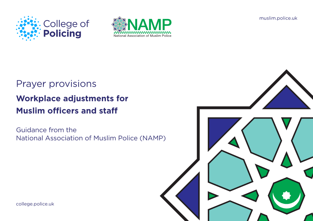 Prayer Provision: Workplace Adjustments for Muslims Officers