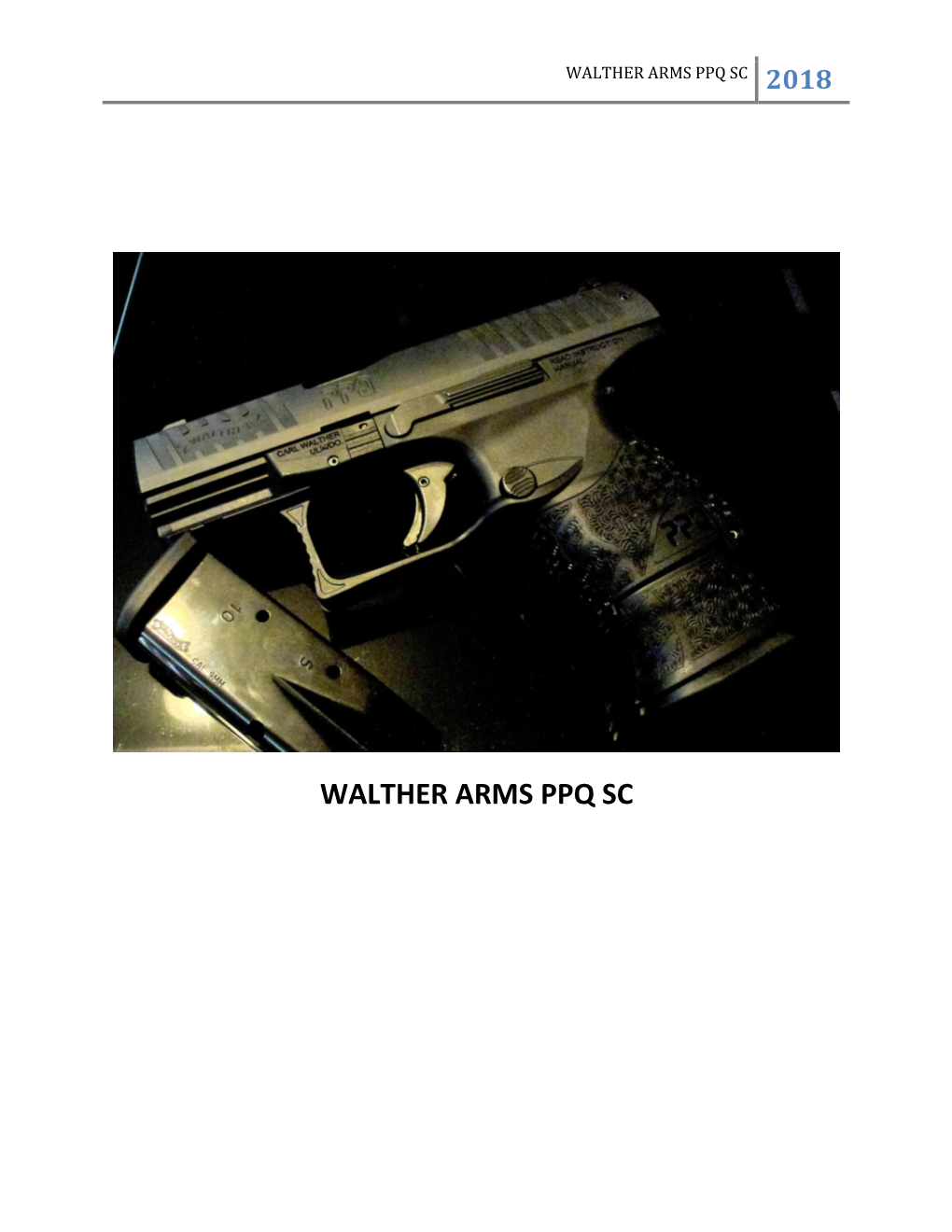 Walther Arms Ppq Sc 2018