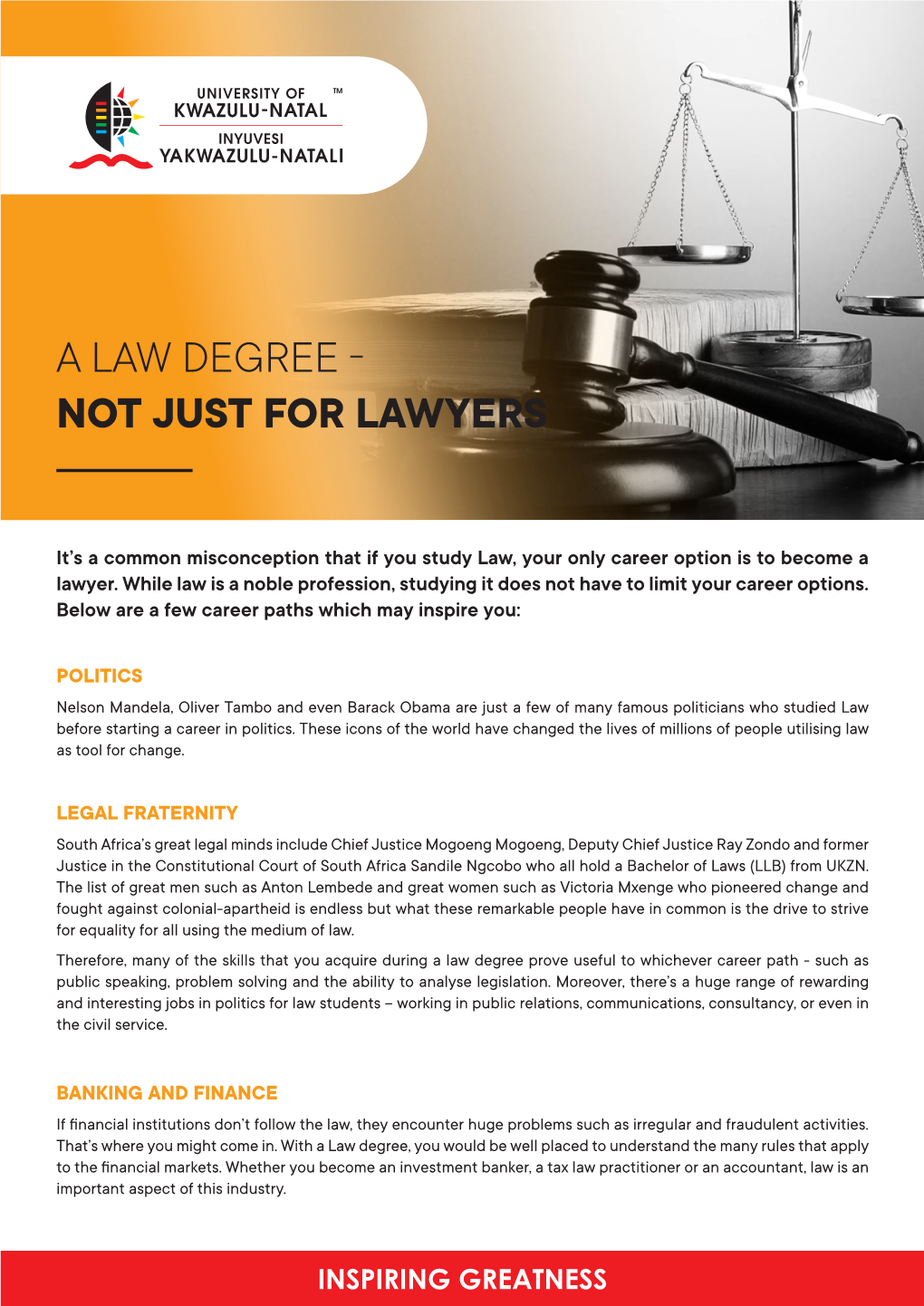 A Law Degree - Not Just for Lawyers