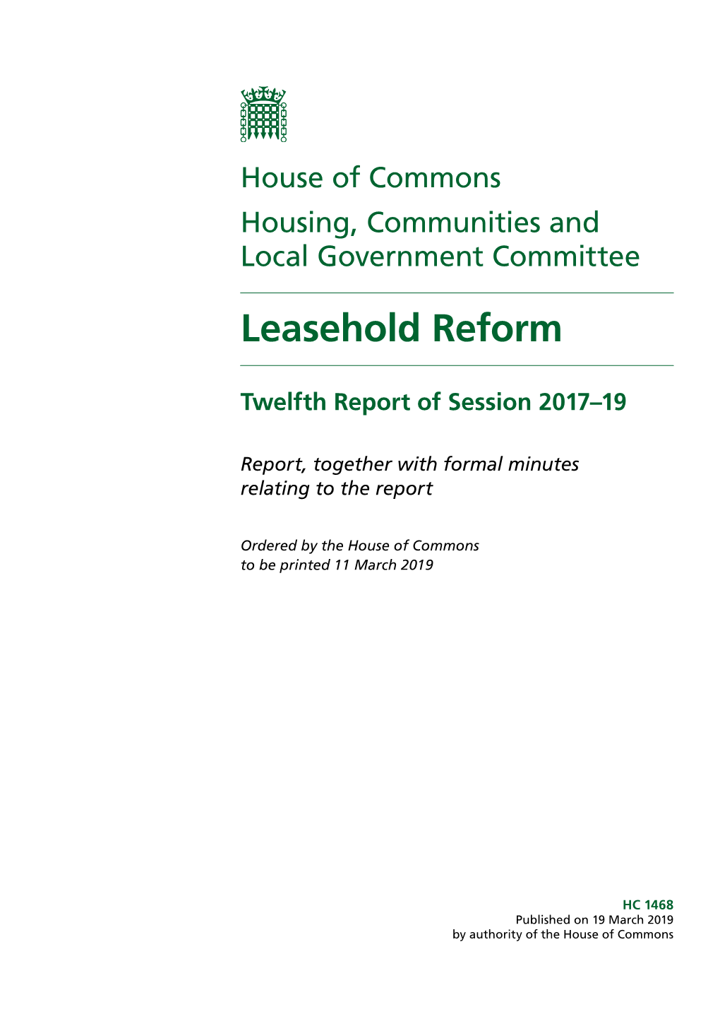 Leasehold Reform