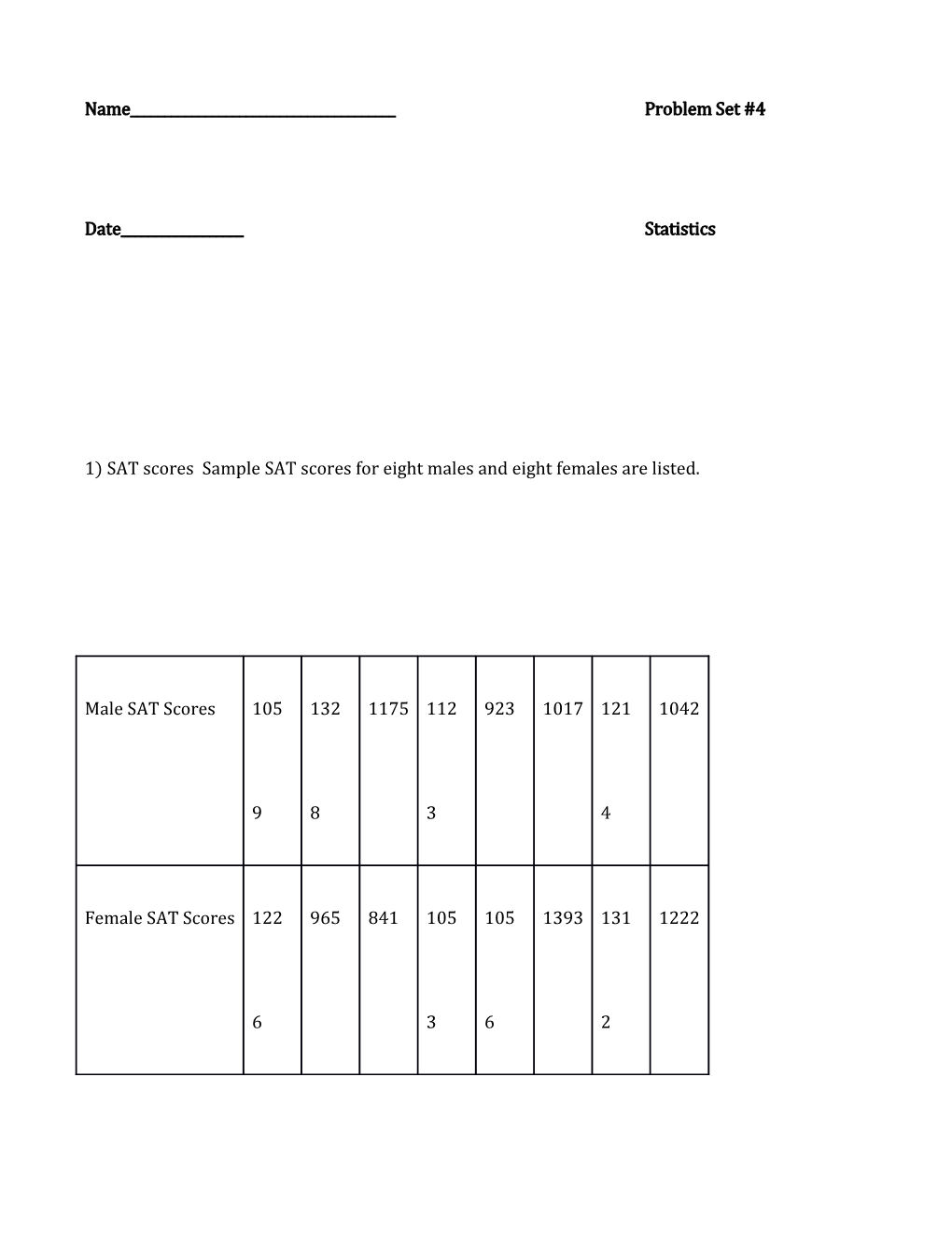 A) Find the Range, Variance, and Standard Deviation of Each Data Set