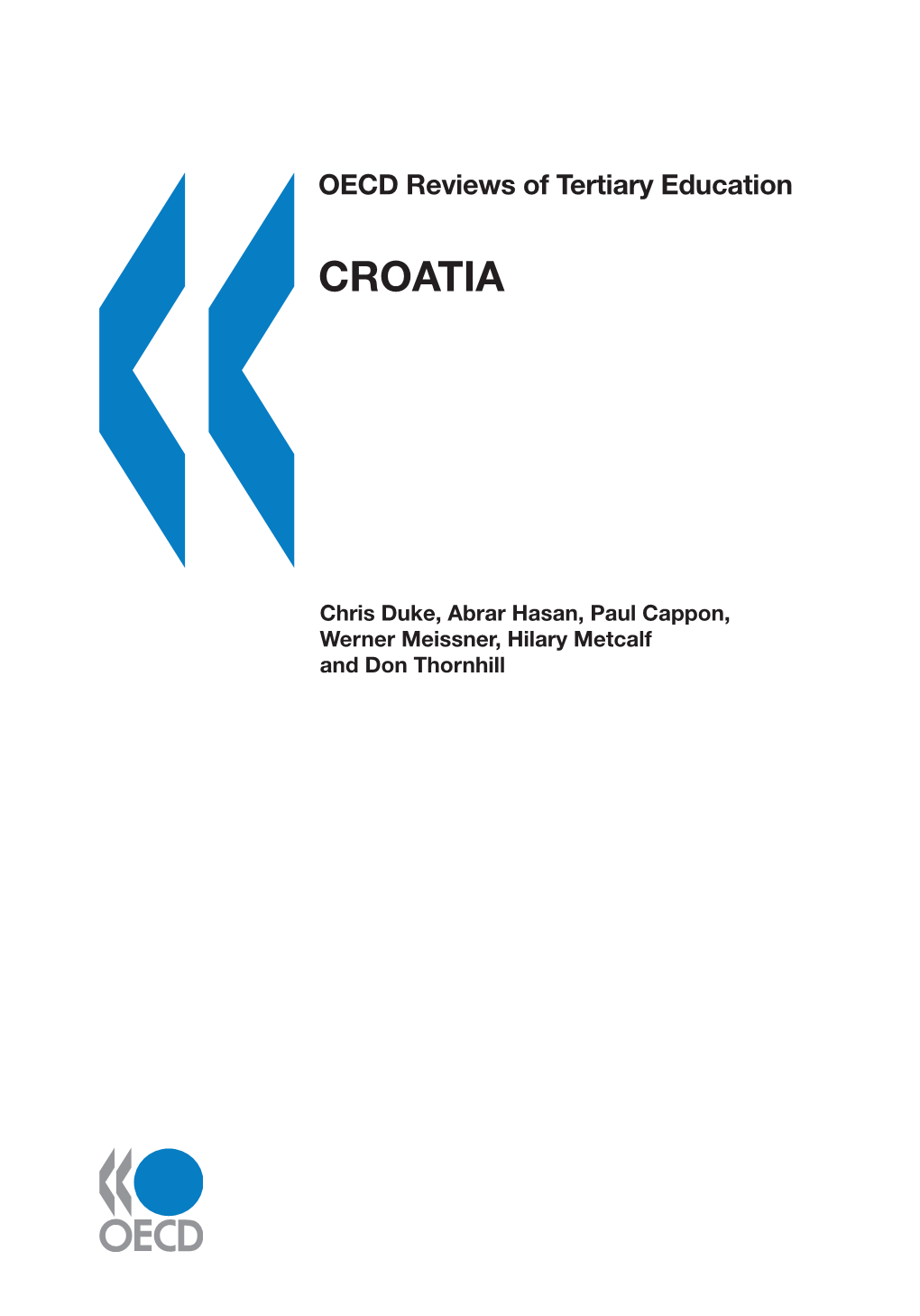 OECD Reviews of Tertiary Education: Croatia