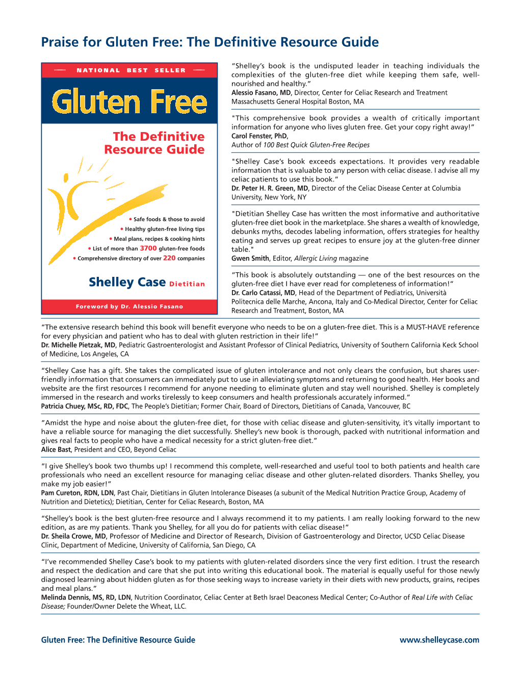 Gluten Free: the Definitive Resource Guide