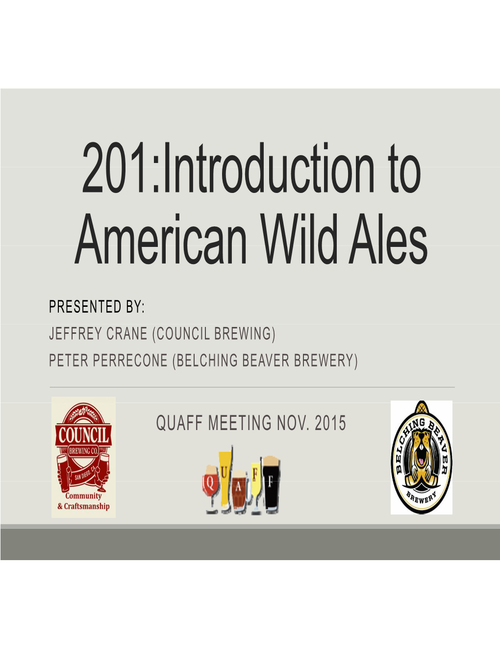 General American Wild Ale Tips