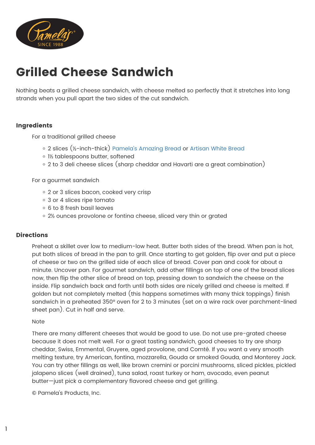 Grilled Cheese Sandwich