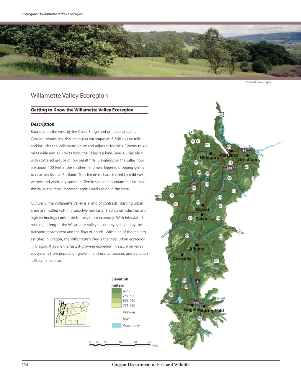 Willamette Valley Ecoregion