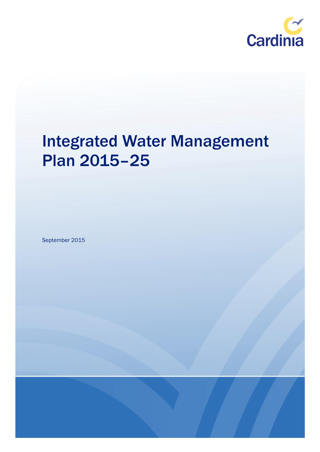 Integrated Water Management Plan 2015–25