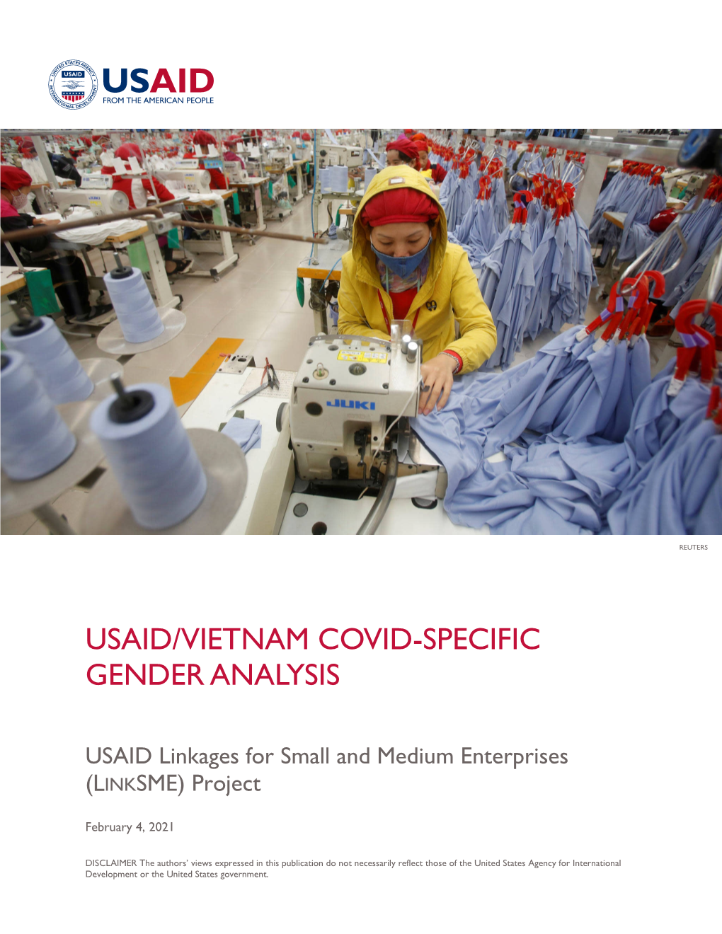 Usaid/Vietnam Covid-Specific Gender Analysis