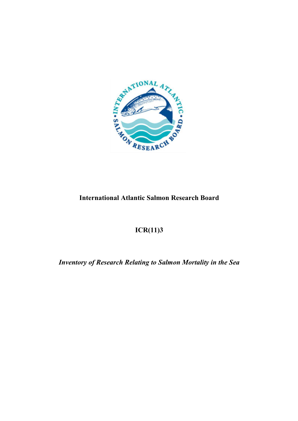 International Atlantic Salmon Research Board ICR