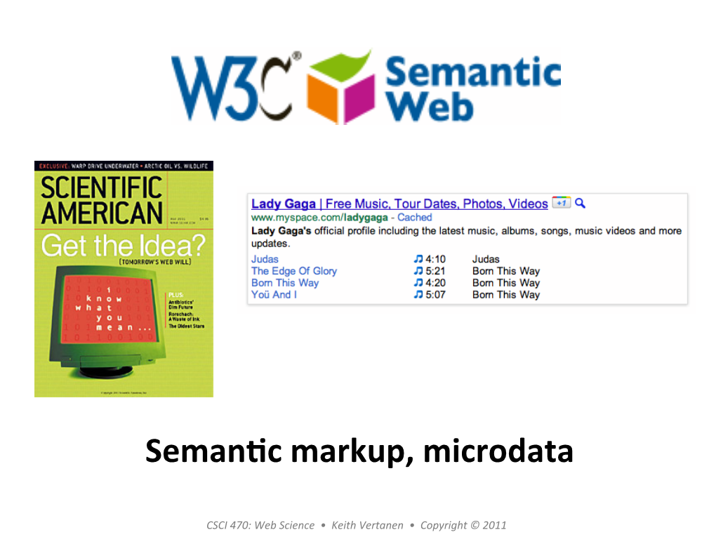 Seman C Markup, Microdata