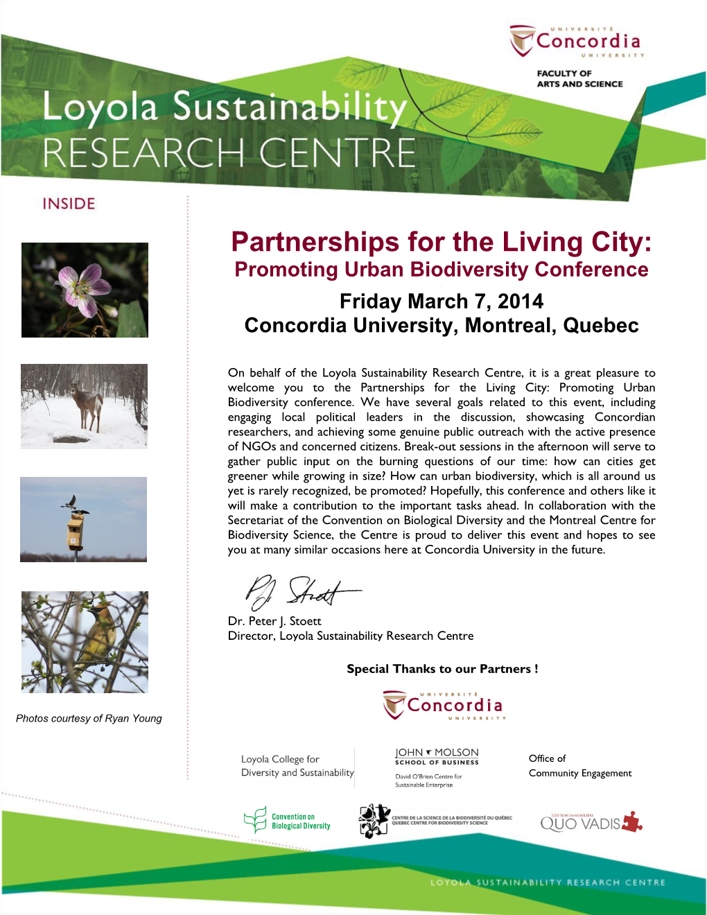 Partnerships for the Living City: Promoting Urban Biodiversity Conference