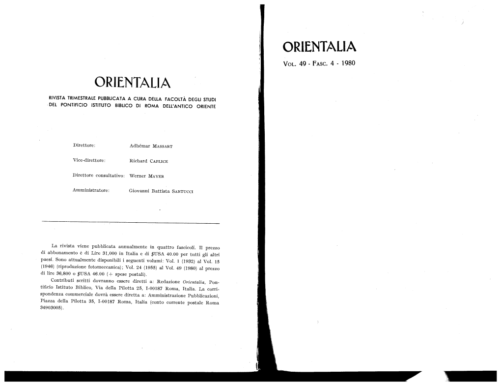 Orientalia Orientalia