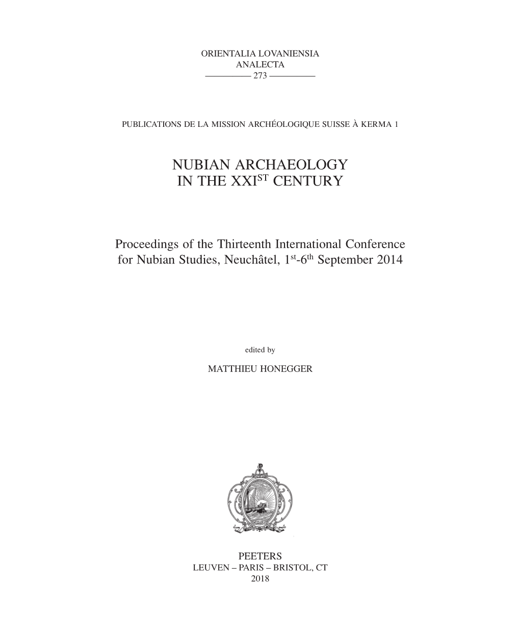 Nubian Archaeology in the Xxist Century