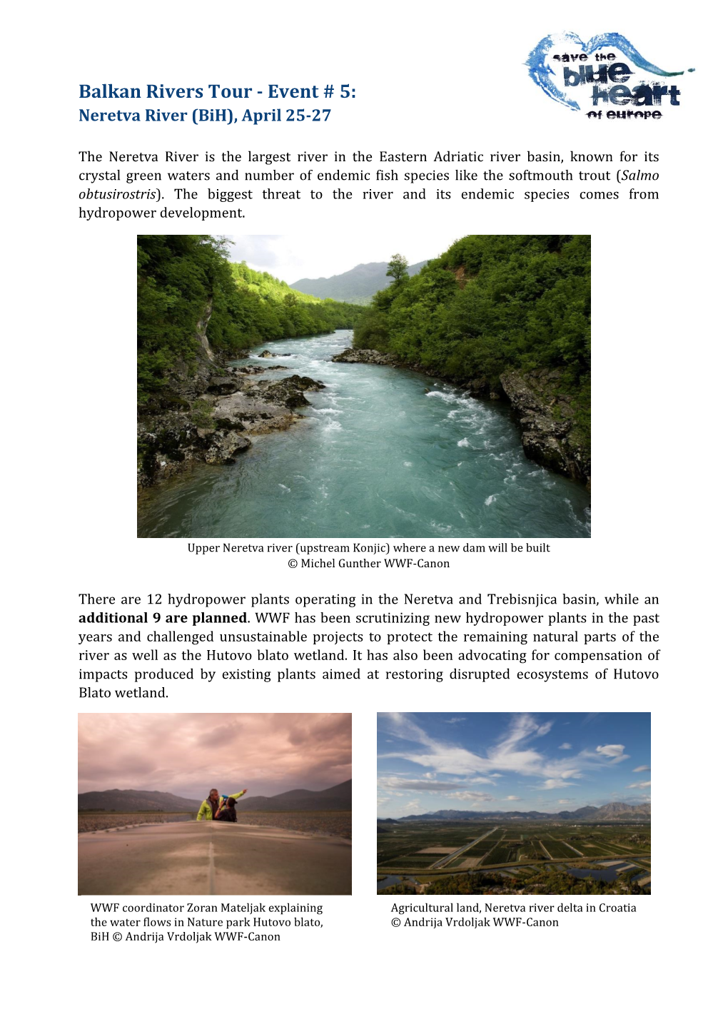 Balkan Rivers Tour - Event # 5: Neretva River (Bih), April 25-27