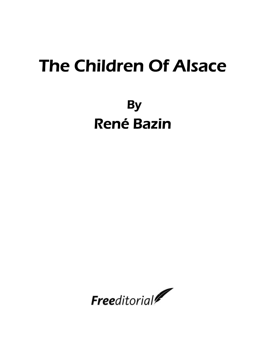 The Children of Alsace