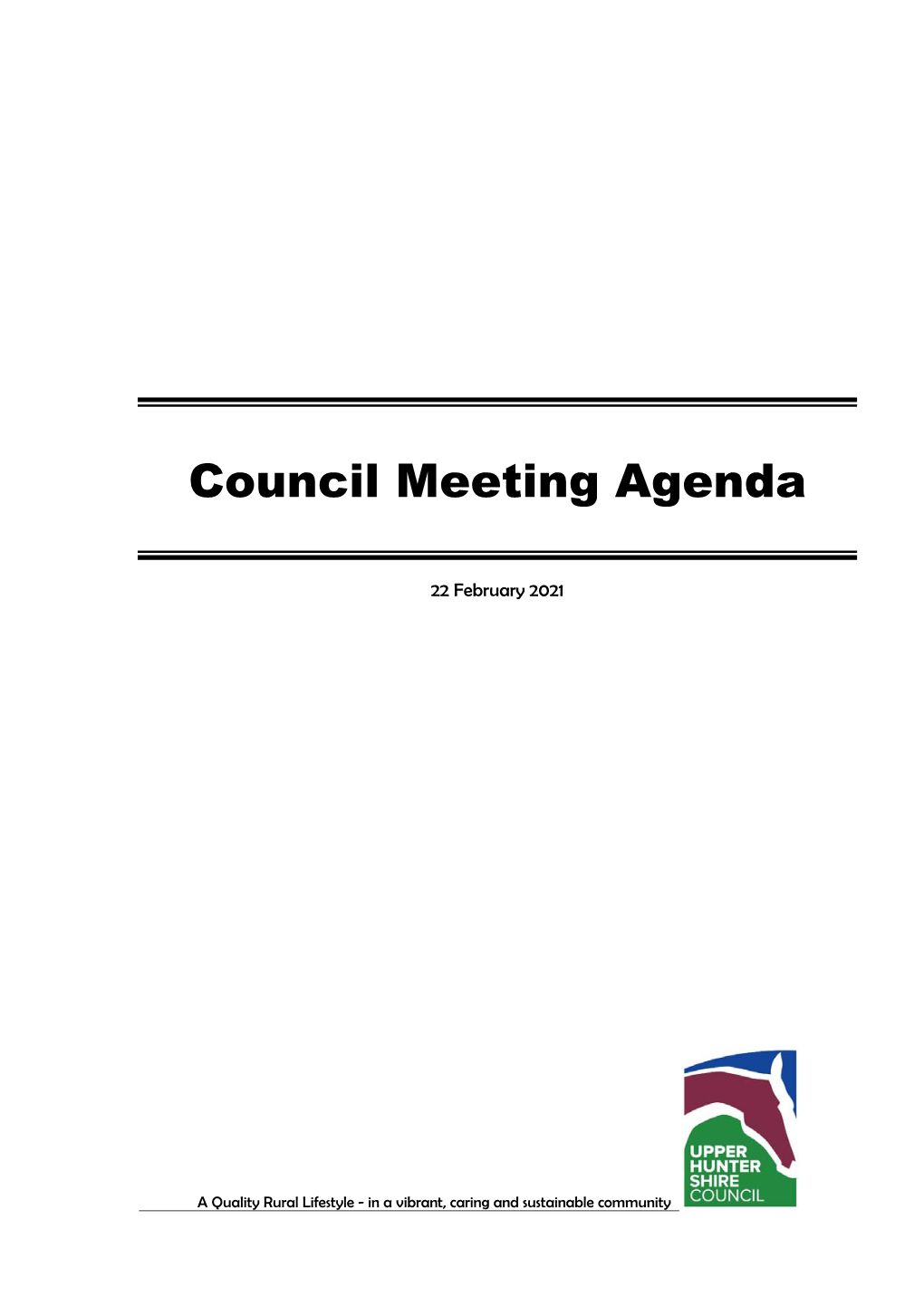 Council Meeting Agenda